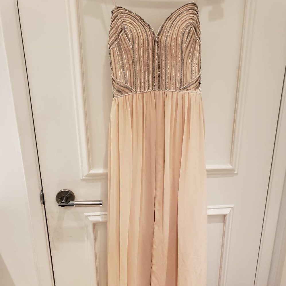 Aqua beeded dress size 2